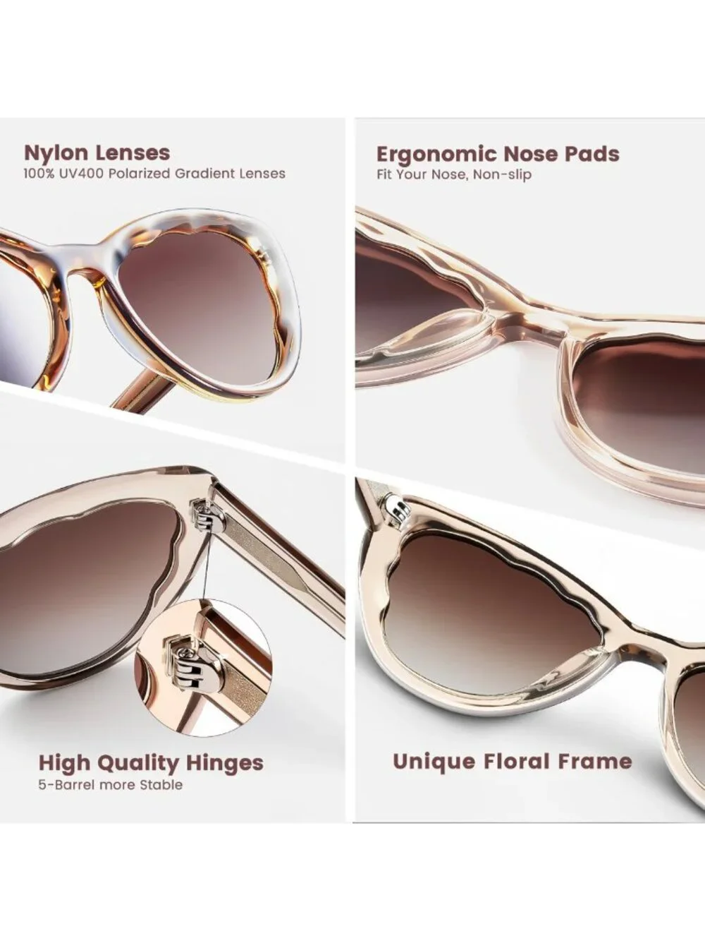 Retro Cat Eye Sunglasses for Women - UV400 Protection, Stylish Vintage Eyewear